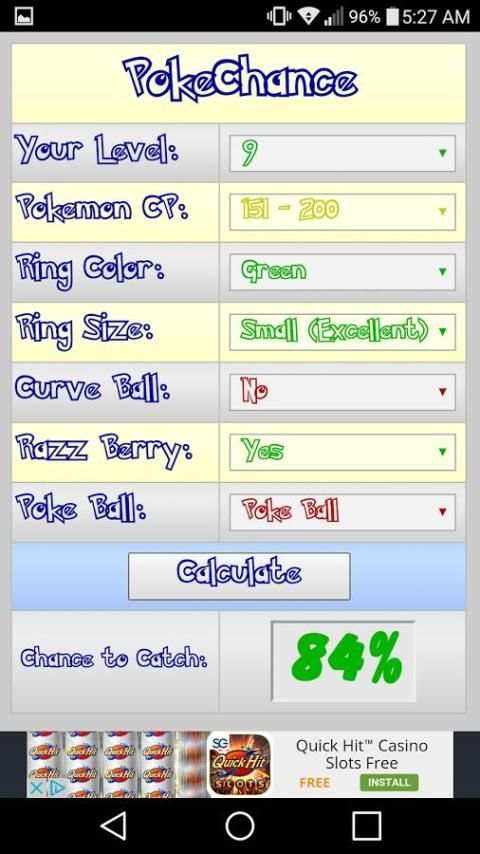 PokeChance for Pokemon Go screenshot 5