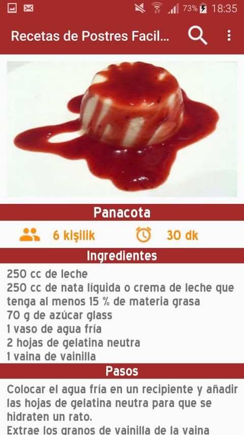 Recetas de Postres Faciles sin internet screenshot 5