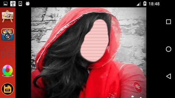 Girls Dupatta Photo Montage screenshot 1