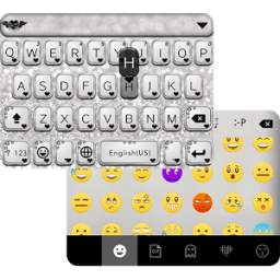 Black & Sliver Emoji Keyboard