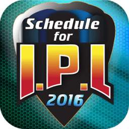Schedule for IPL 2016