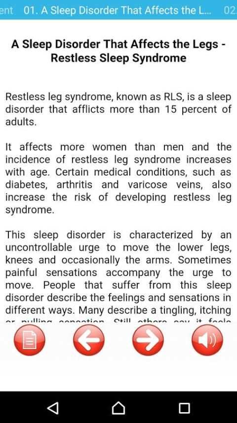 Sleep Disorders And Problems स्क्रीनशॉट 3