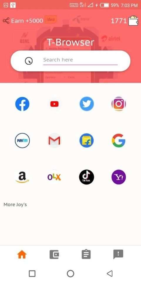 T- Broswer 2020 | Free Rechage screenshot 3