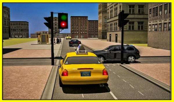 Crazy City Rush Taxi Driver 3D screenshot 3