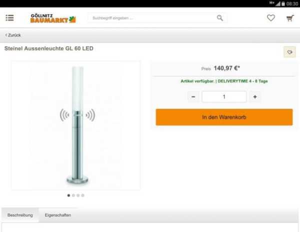 Baumarkt Göllnitz Shop screenshot 1