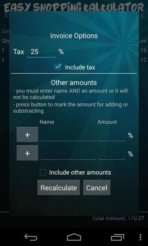Easy Shopping Calculator скриншот 9