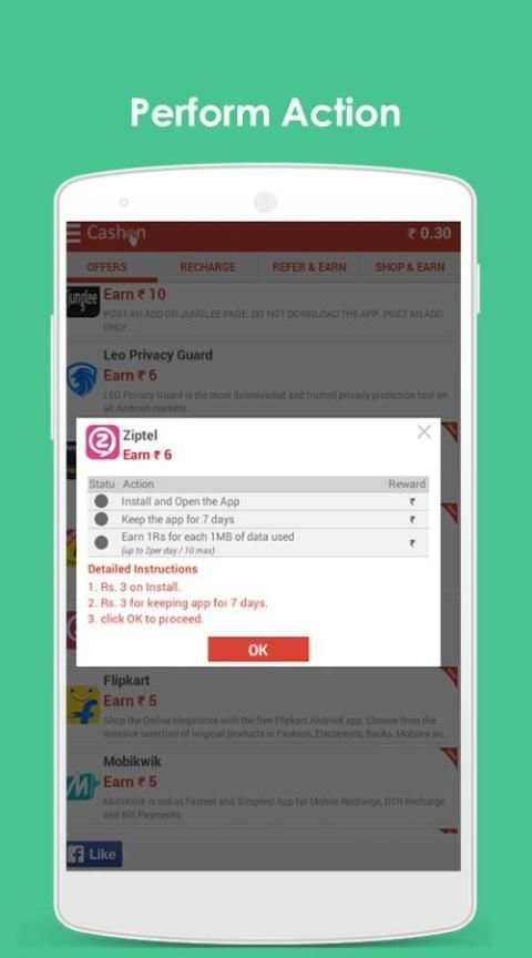 Free Mobile Recharge - CashOn स्क्रीनशॉट 3
