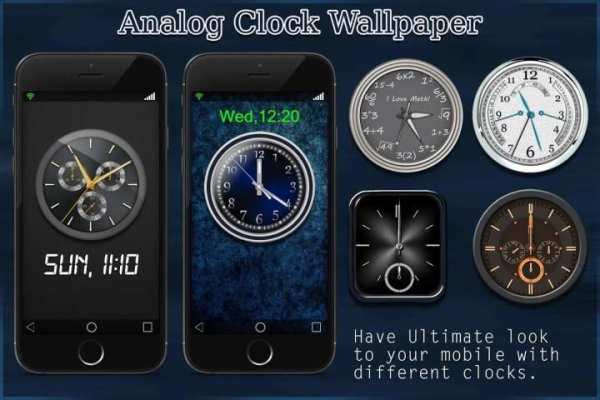 Analog Clock Wallpaper स्क्रीनशॉट 2