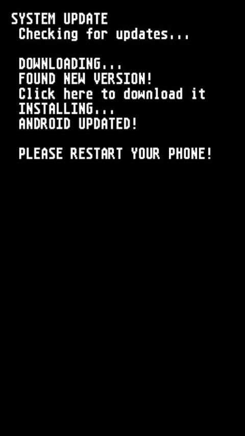 System update simulator स्क्रीनशॉट 1