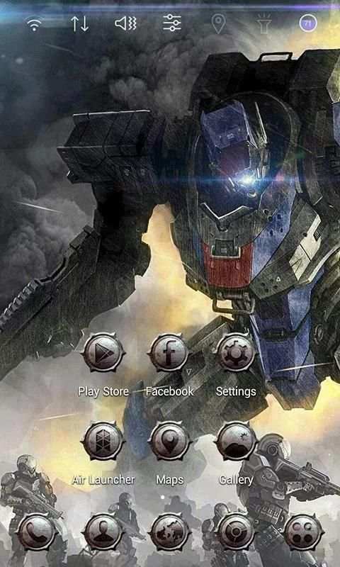 Robot Wars Launcher theme 4 تصوير الشاشة
