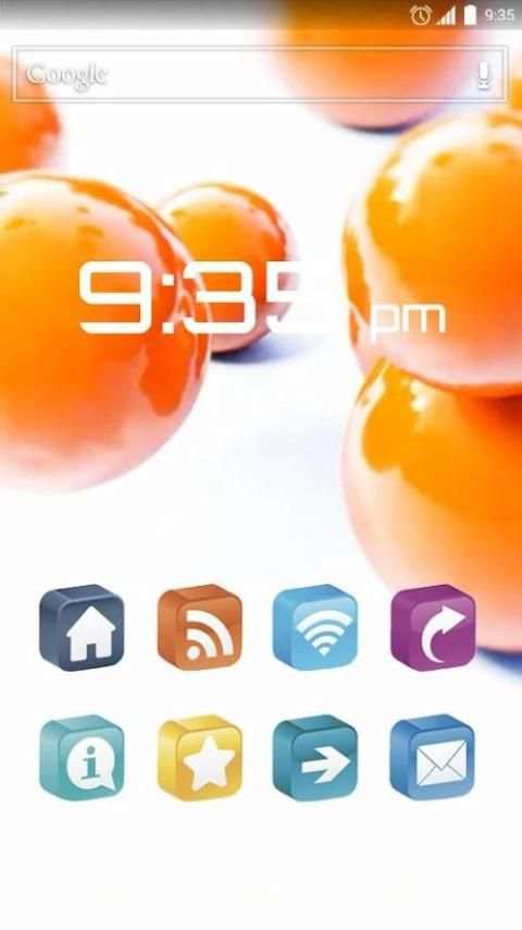 Orange balls Live Wallpaper screenshot 1