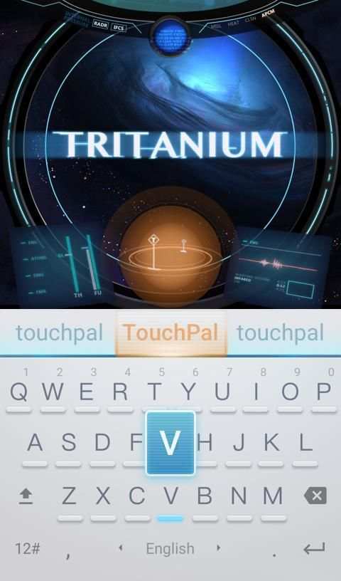 Cool Tritanium Keyboard Theme screenshot 3