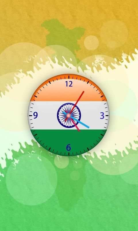 India Clock Live Wallpaper 4 تصوير الشاشة
