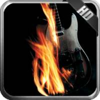 Fire Guitar Wallpaper