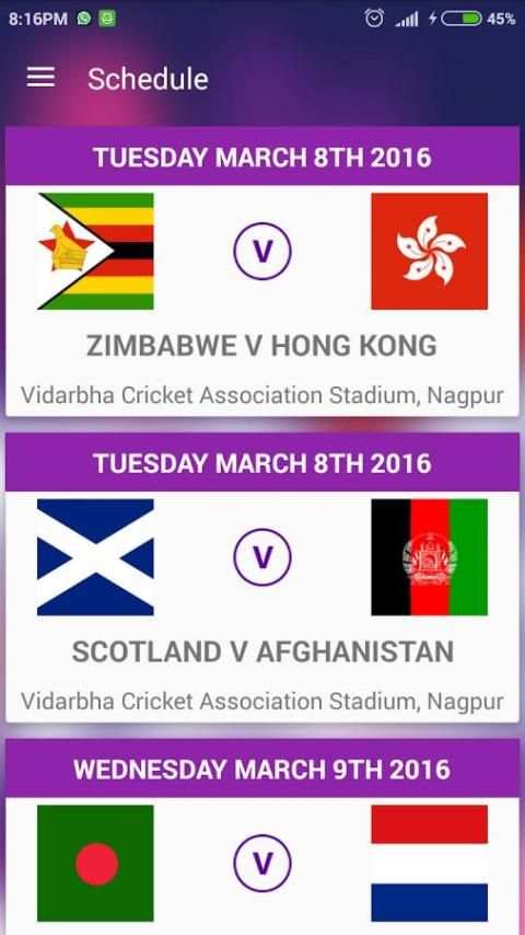 T20 World cup 2016 Live Score screenshot 6
