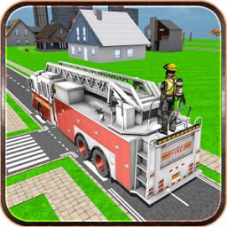 City Fire Fighter Truck icon