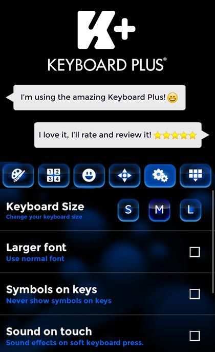 Color Blue Keyboard Theme 9 تصوير الشاشة