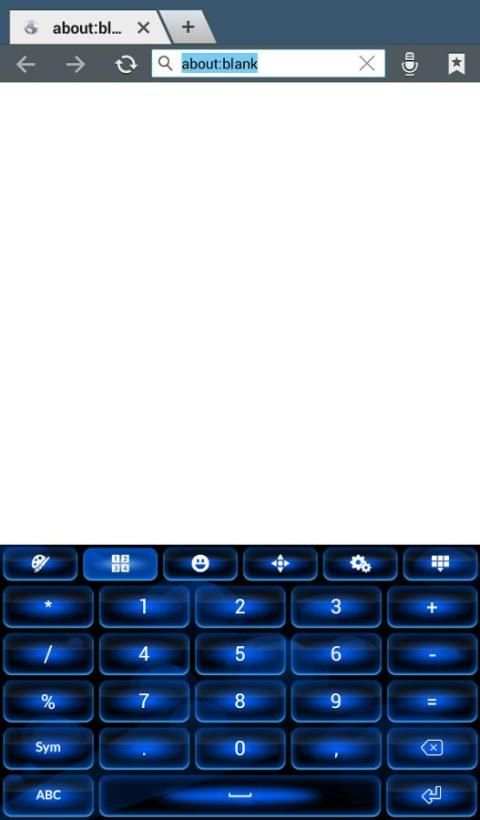 Color Blue Keyboard Theme 3 تصوير الشاشة