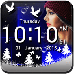 Photo Digital Clock Wallpaper icon