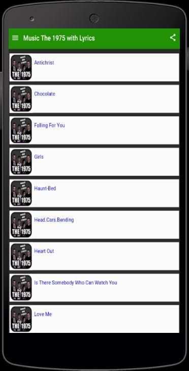 Music The 1975 with Lyric screenshot 2