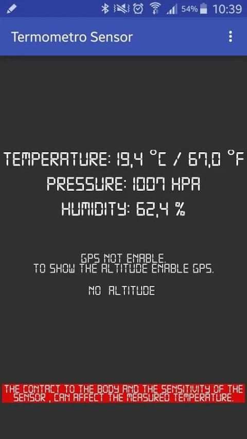 Termometro Sensor 1 تصوير الشاشة
