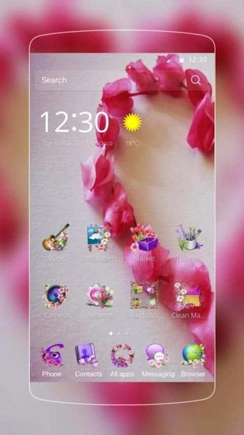 Rose Petal Theme screenshot 4