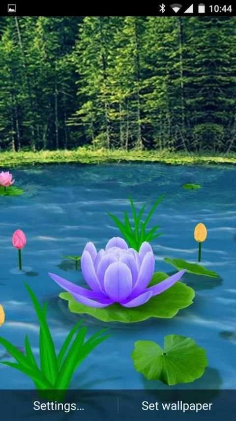 Flower Live Wallpaper 3D 8 تصوير الشاشة