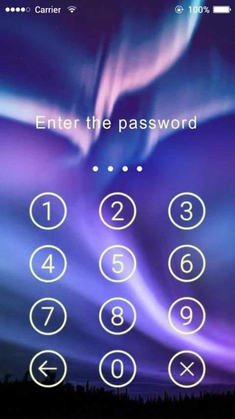 Applock Theme Aurora screenshot 1