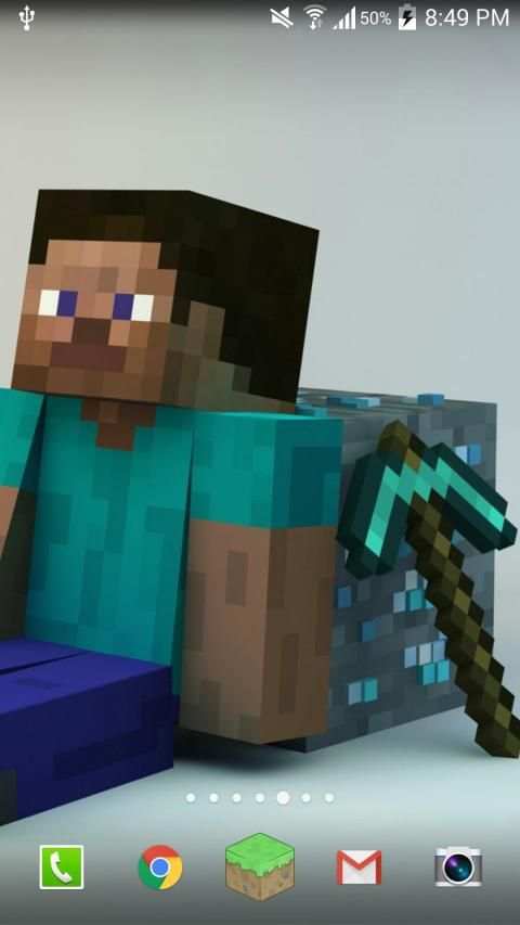 Minecraft Pocket Edition Launcher Theme HD screenshot 2