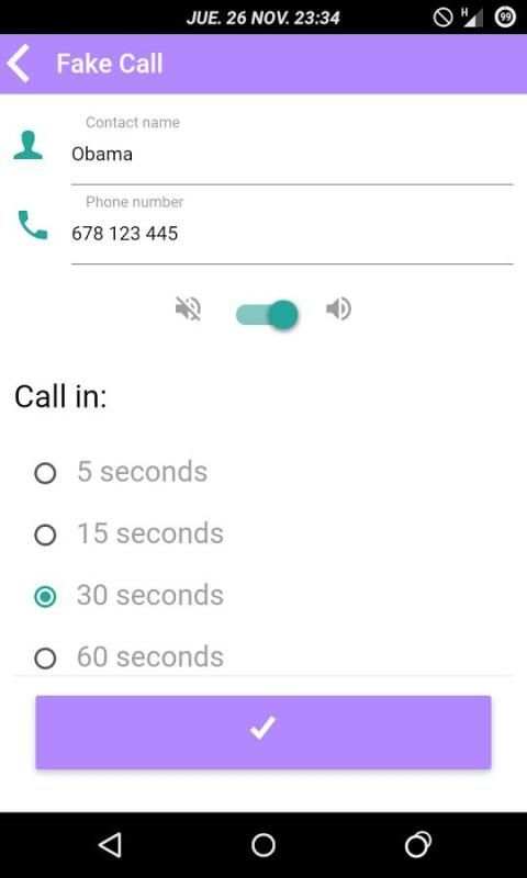 Fake Call скриншот 5