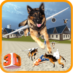 Flying Police chase Dog आइकन