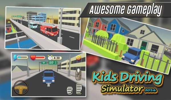 Kids Driving Simulator 2016 screenshot 5
