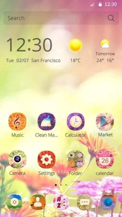 Spring Love CM Launcher Theme 4 تصوير الشاشة