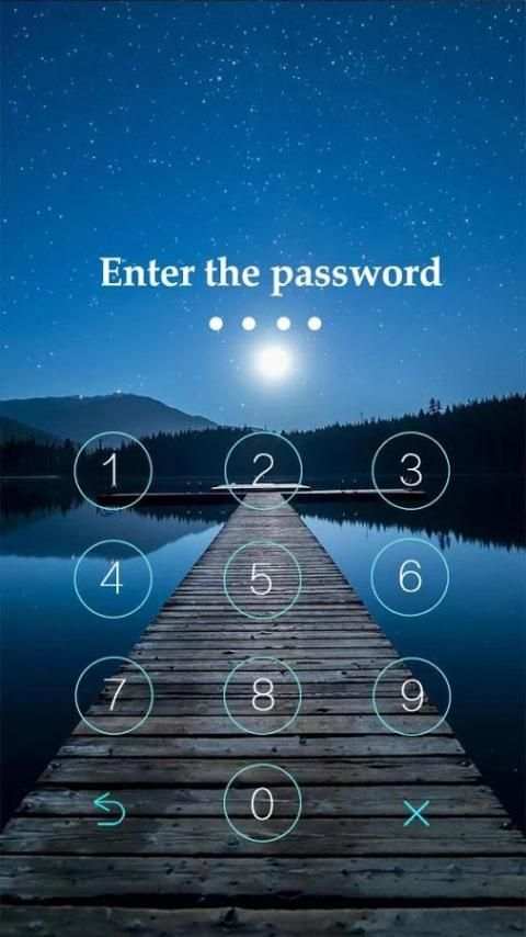 AppLock Tema Moonlight screenshot 2
