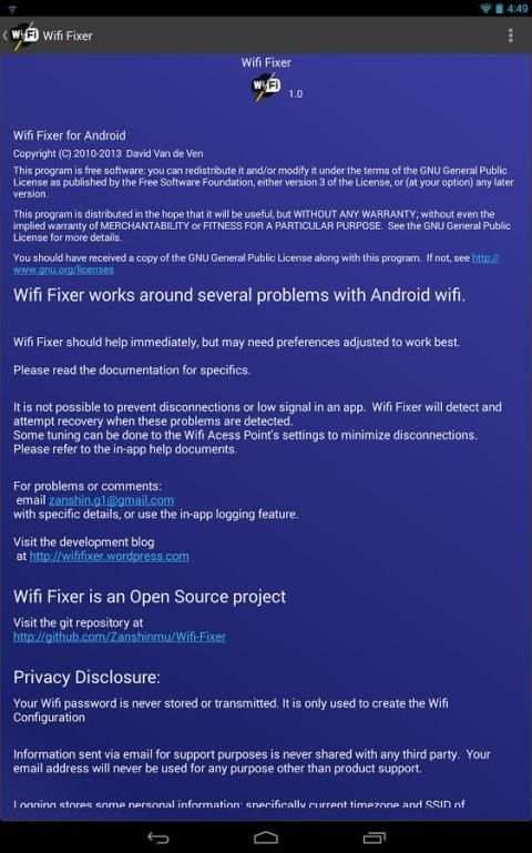 Wifi Fixer 3 تصوير الشاشة
