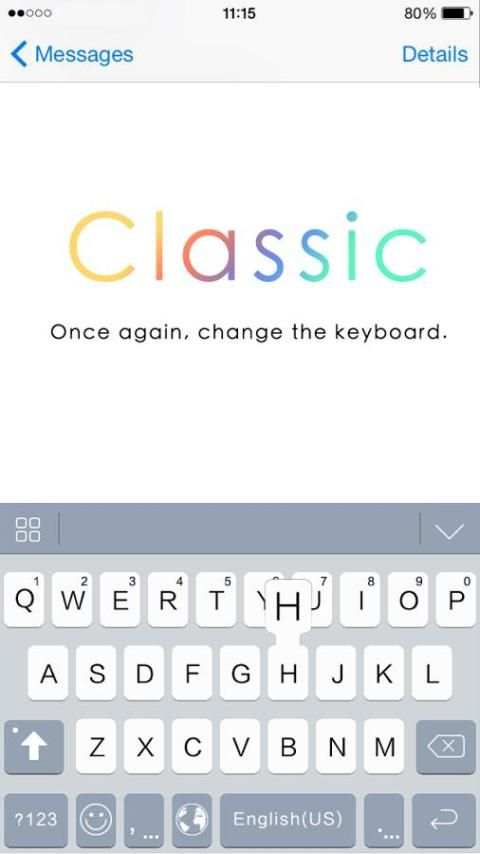 Classic theme Emoji Keyboard screenshot 3
