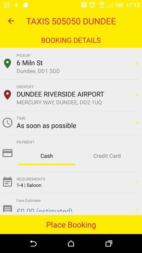 TAXIS 505050 DUNDEE screenshot 2