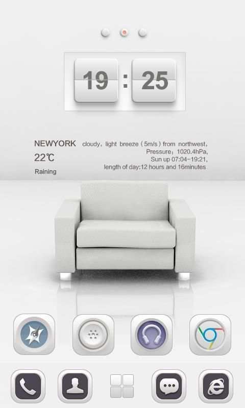 White Soul GO Launcher Theme screenshot 6