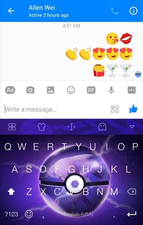 Keyboard for Pokmon Go Theme screenshot 3