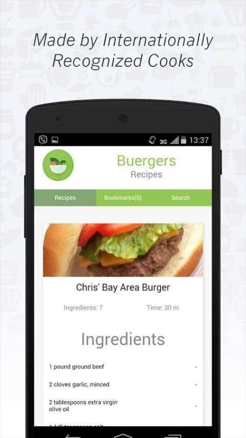 Burgers Recipes скриншот 1