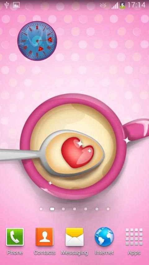 Jam HP tema Cinta  screenshot 1