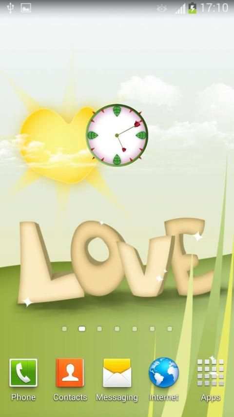 Jam HP tema Cinta  screenshot 3