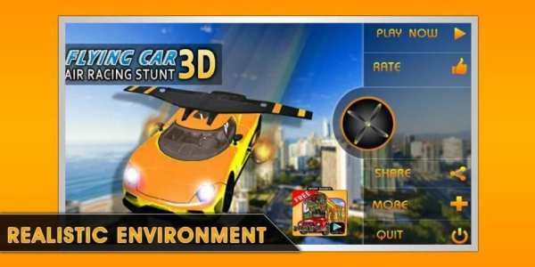 Flying Car Air Racing Stunt 3D 6 تصوير الشاشة