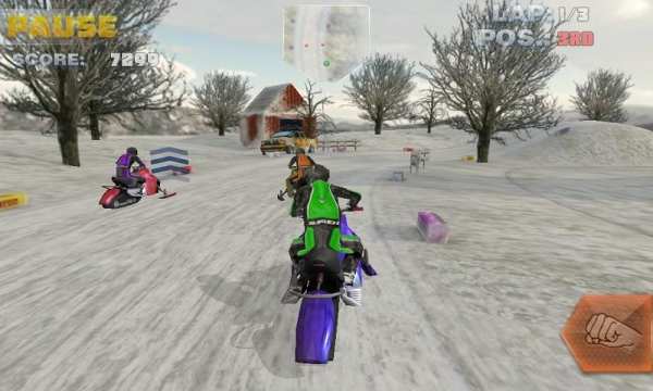 Snow Bike Racing स्क्रीनशॉट 3