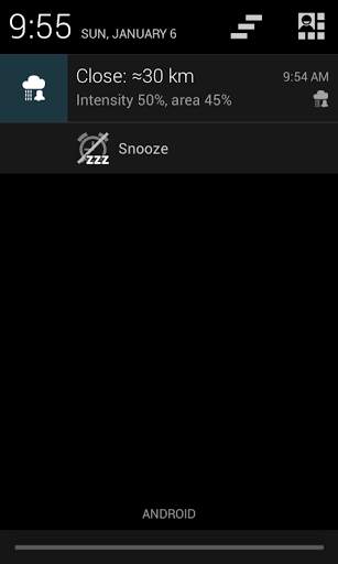 Rain Alarm OSM screenshot 4