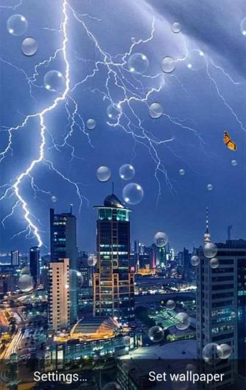 Storm Live Wallpaper 6 تصوير الشاشة