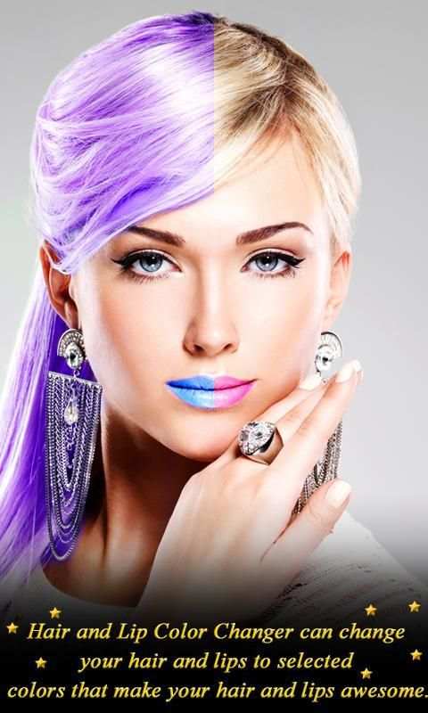 Hair Lip Color Changer скриншот 2