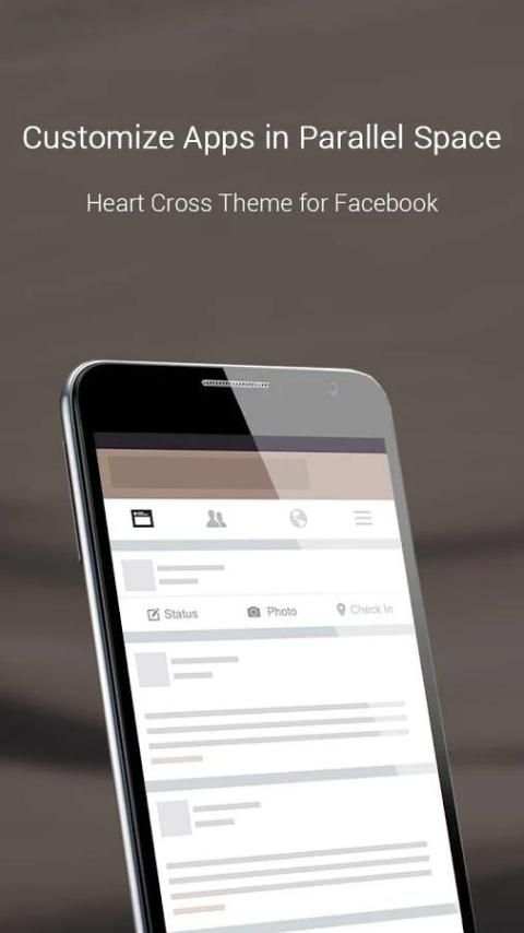 Heart Cross Theme-Facebook स्क्रीनशॉट 2