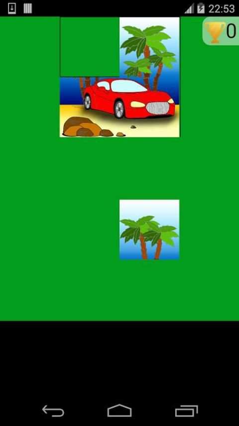 car kids puzzles game screenshot 1