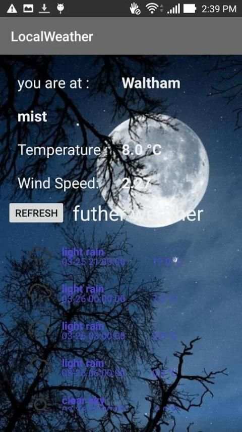 LocalWeather 2 تصوير الشاشة